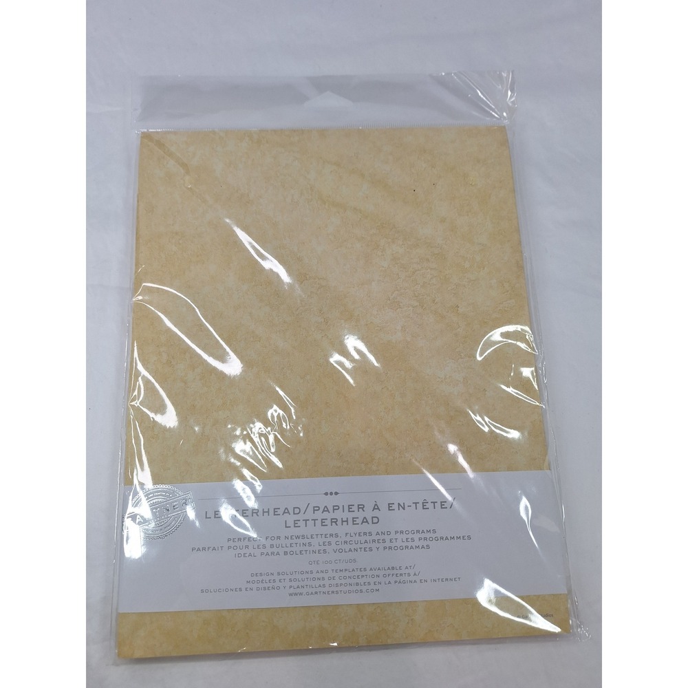 Gartner Studios Ivory Parchment Letterhead Paper 100 Count 78488 Newsletters